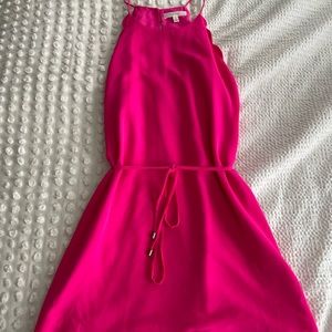 Hot pink dress